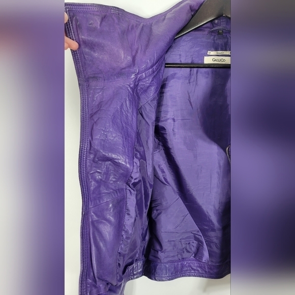 GalliCo Leather Jacket #535 Size XS - Picture 10 of 13